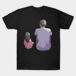 Father Daughter Love in Watercolor T-Shirt